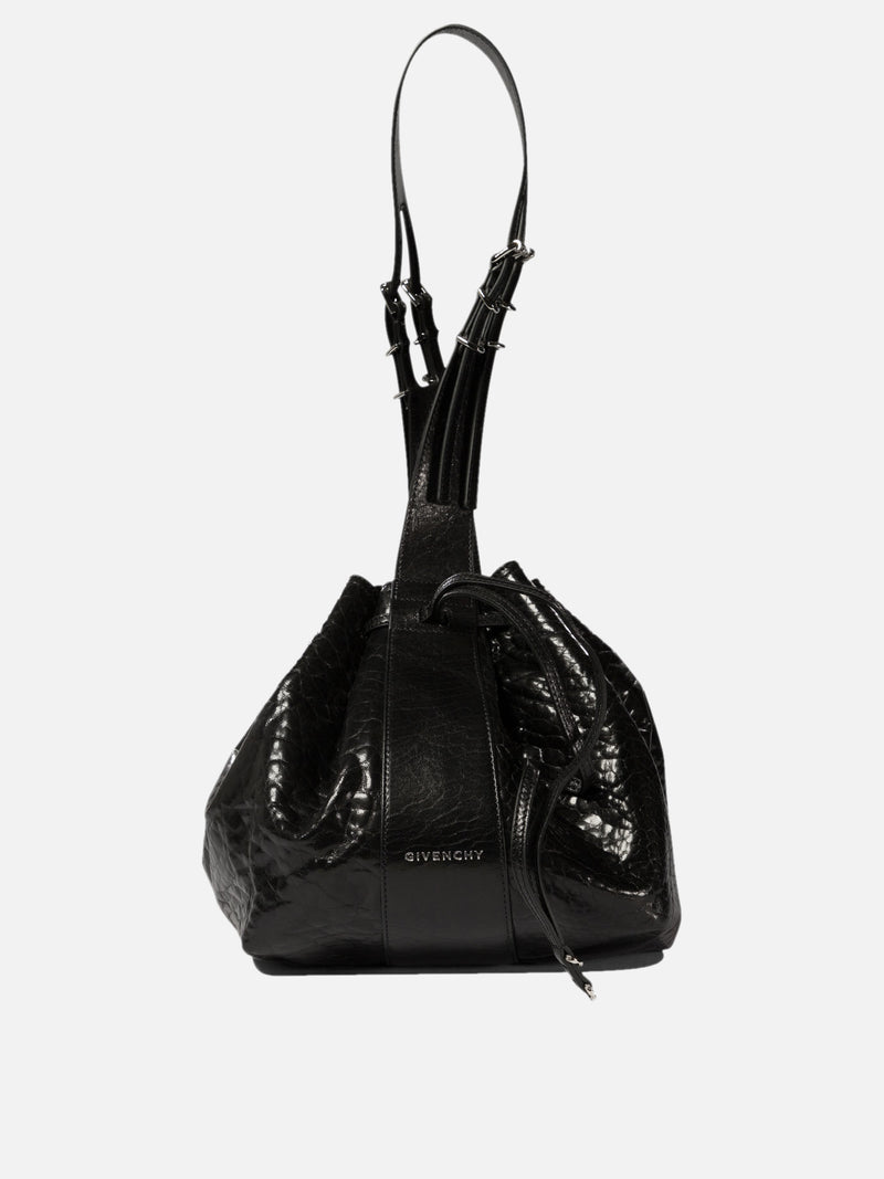 Vietti Givenchy Borsa a spalla "Pumpkin Medium" in pelle verniciata craquelé Sconto