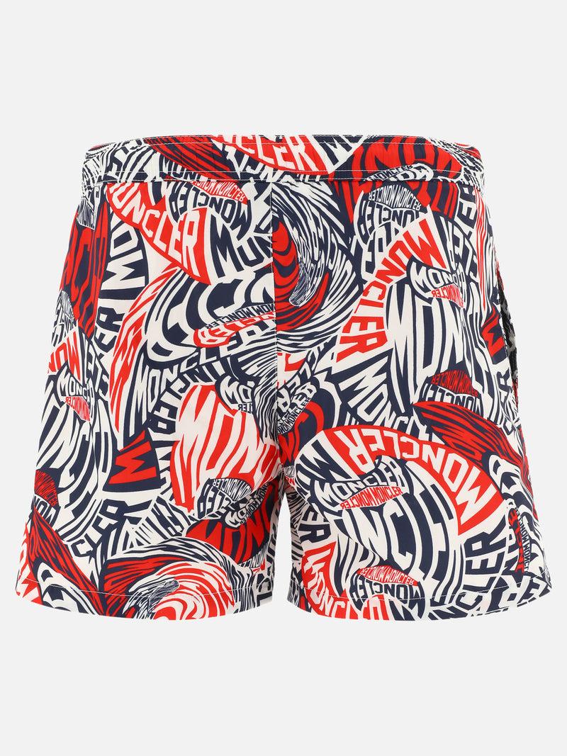 Vietti Moncler Boxer da mare con stampa Sottocosto