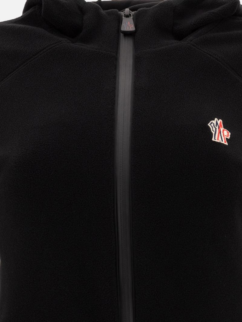 Vietti Moncler Grenoble Giacca in pile con cappuccio e zip Outlet