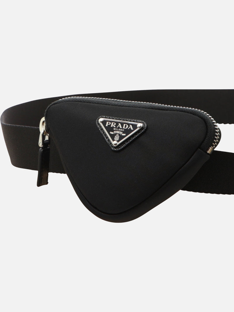 Vietti Prada Cintura con pouch in Re-Nylon Novità
