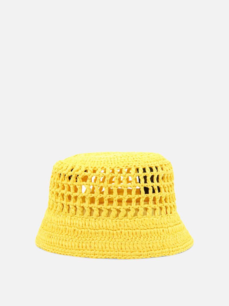 Vietti Prada Cappello da pescatore in rafia Saldi