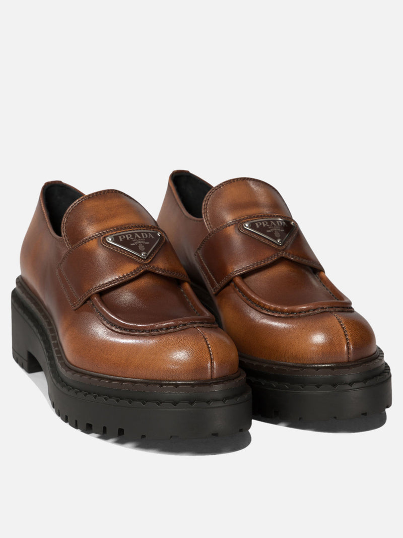 Vietti Prada Mocassini "Double Chocolate" Saldi Di Fabbrica