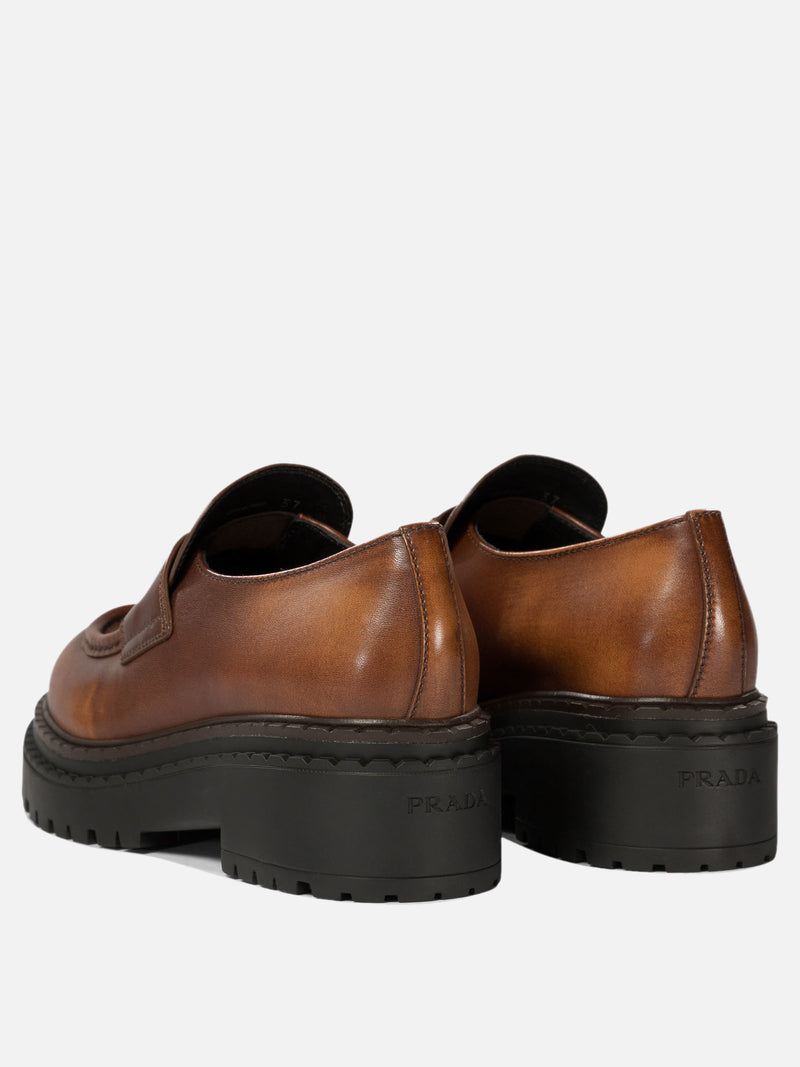 Vietti Prada Mocassini "Double Chocolate" Saldi Di Fabbrica