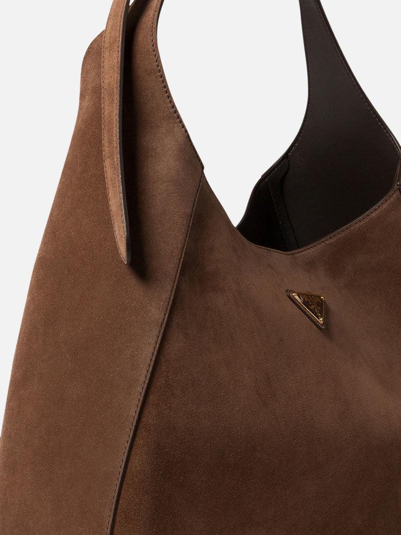 Vietti Prada Borsa hobo in pelle scamosciata Moda