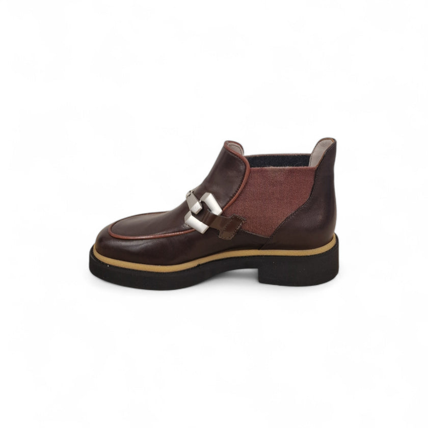 Viola Ricci Alice - Stivaletto beatles pelle cioccolato - rhum Hotsell