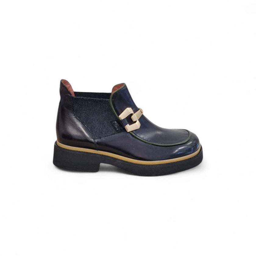 Viola Ricci Alice - Stivaletto beatles pelle nera Vendita Calda