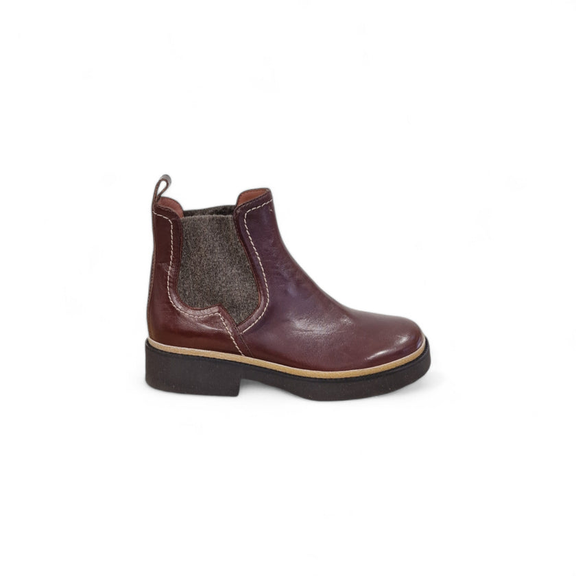 Viola Ricci Alice - Stivaletto beatles pelle mogano Vendite Flash