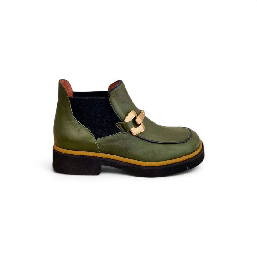 Viola Ricci Alice - Stivaletto beatles pelle verde Negozio