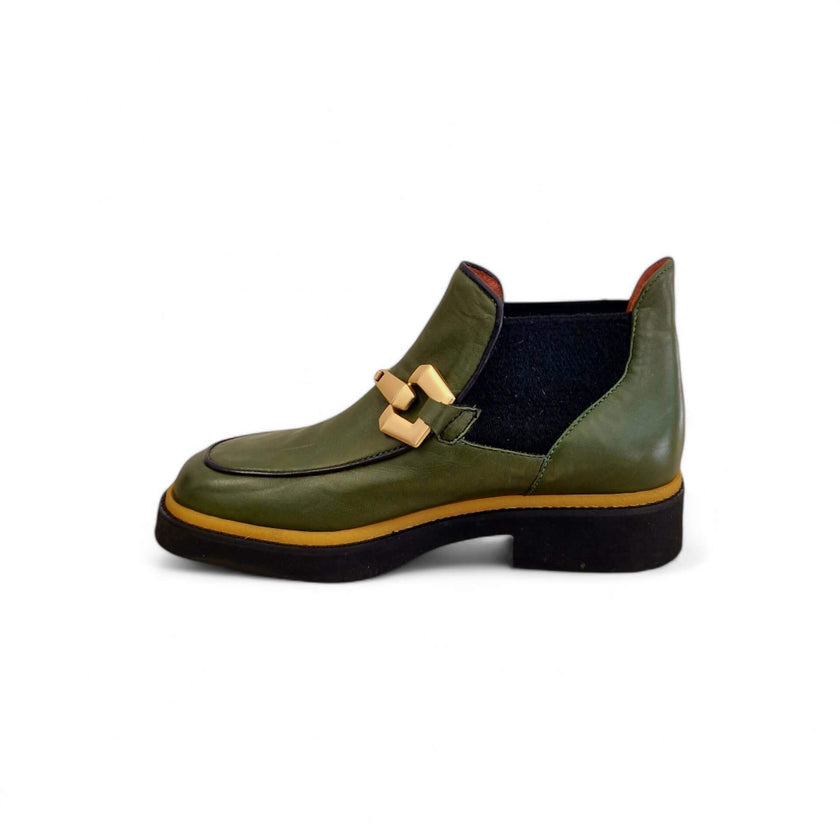 Viola Ricci Alice - Stivaletto beatles pelle verde Negozio