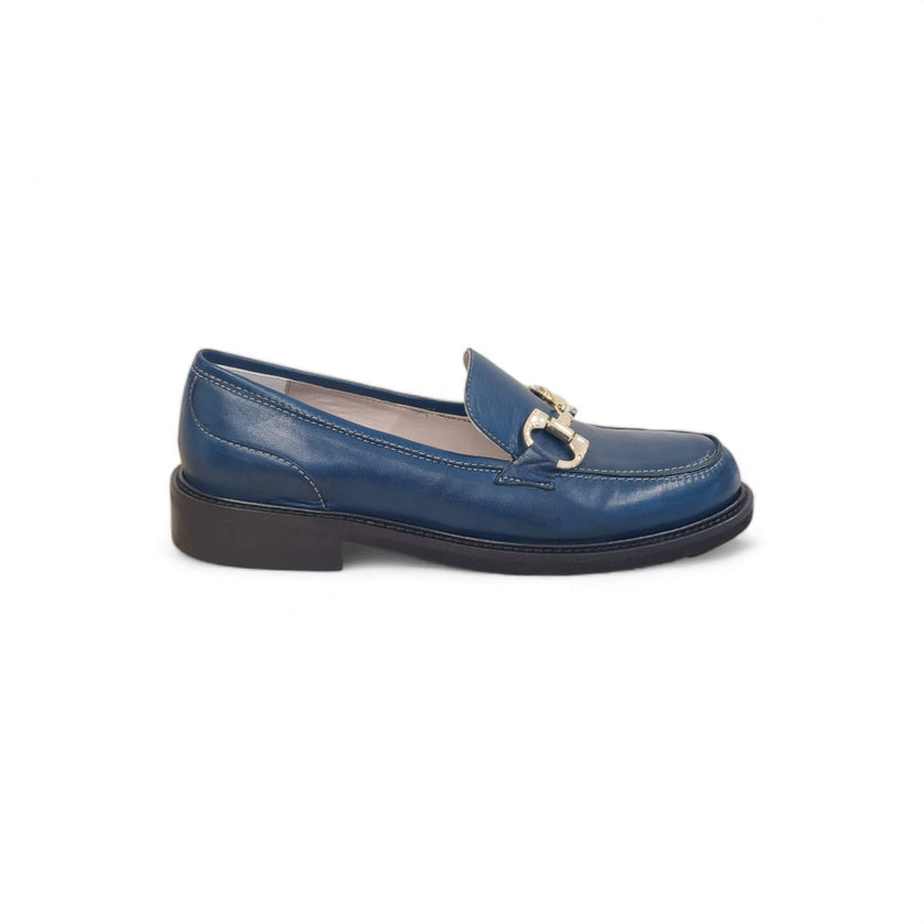 Viola Ricci Gaia - Mocassino nappa glove bleu' Nuova