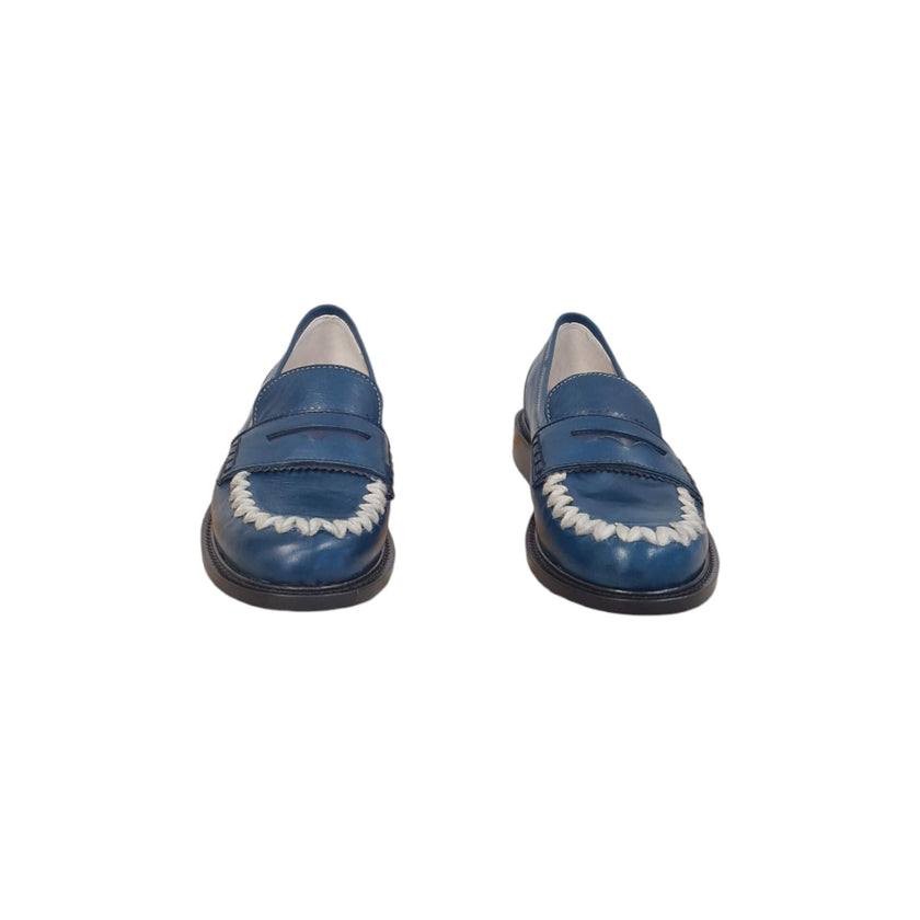 Viola Ricci Gaia - Mocassino nappa glove bleu' - lana 2025