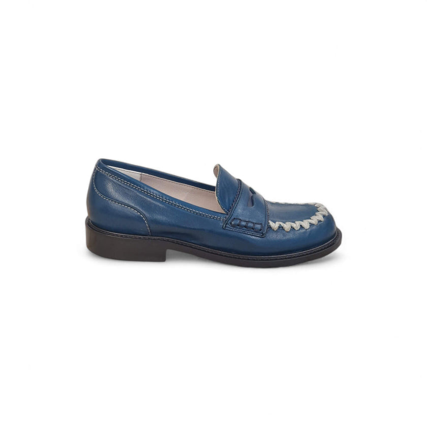 Viola Ricci Gaia - Mocassino nappa glove bleu' - lana 2025