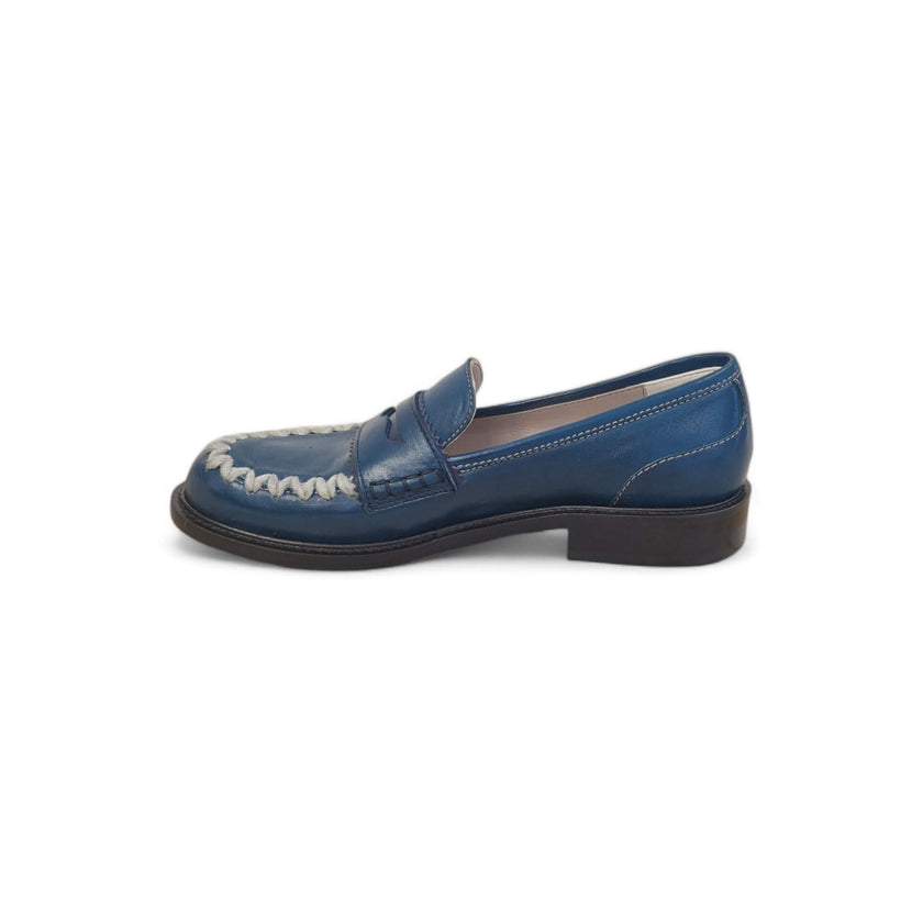 Viola Ricci Gaia - Mocassino nappa glove bleu' - lana 2025