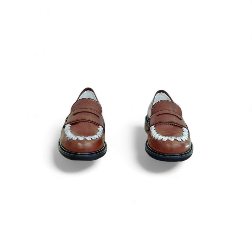 Viola Ricci Gaia - Mocassino nappa glove rhum - lana 2025