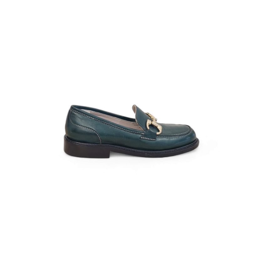 Viola Ricci Gaia - Mocassino nappa glove verde In Linea