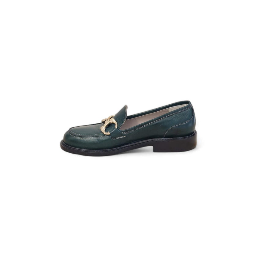 Viola Ricci Gaia - Mocassino nappa glove verde In Linea