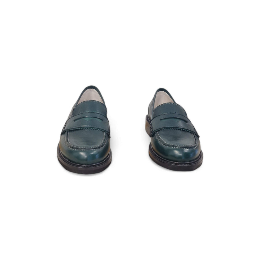 Viola Ricci Gaia - Mocassino nappa glove verde - basic Nuovo