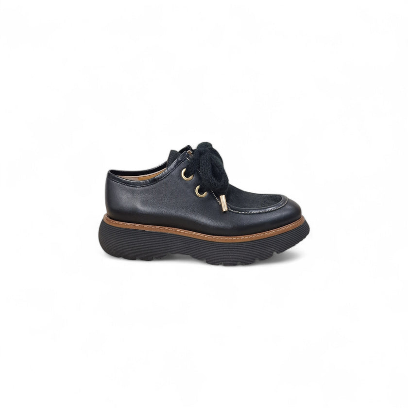 Viola Ricci Gio - Scarpa allacciata nera kav Negozi Online