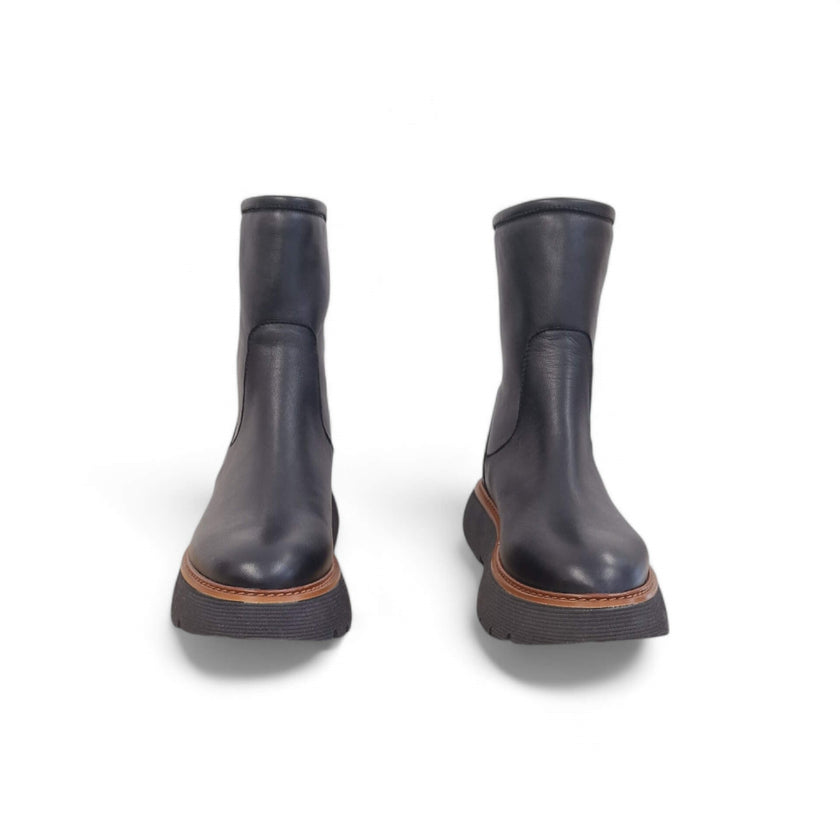 Viola Ricci Gio - tronchetto pelle nera Shopping Online