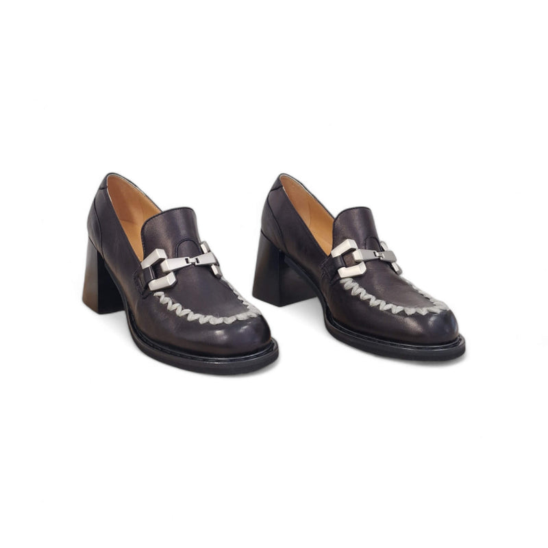 Viola Ricci Carla - Mocassino con tacco - nero