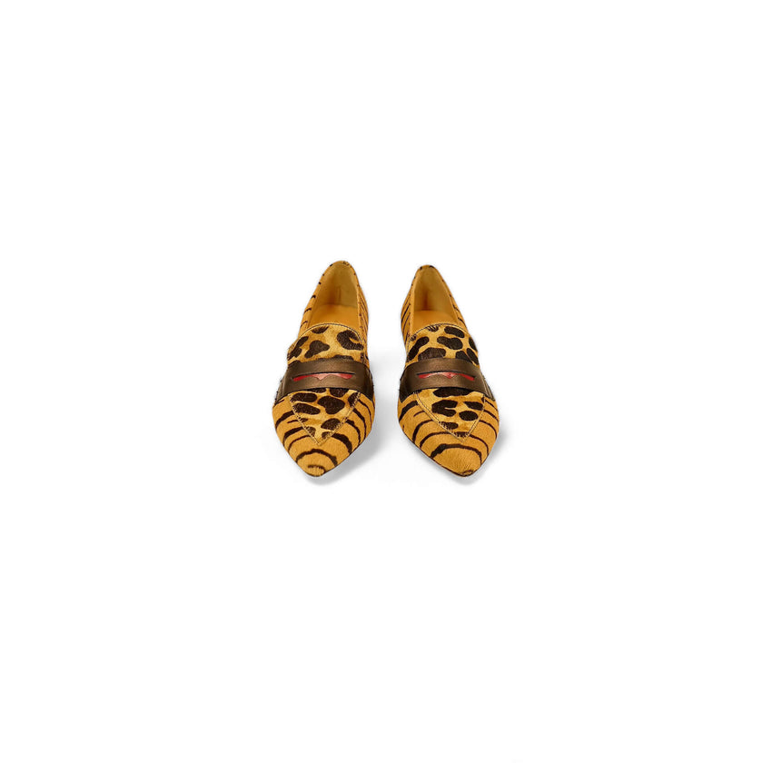 Viola Ricci Linda - mocassino maculato animalier Sottocosto