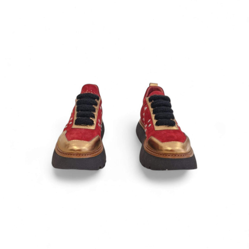 Viola Ricci Regina - pelle rosso garnet - kombat Outlet