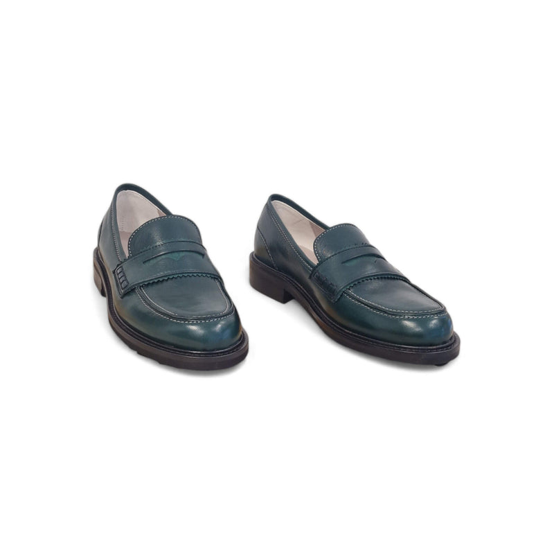 Viola Ricci Gaia - Mocassino nappa glove verde - basic