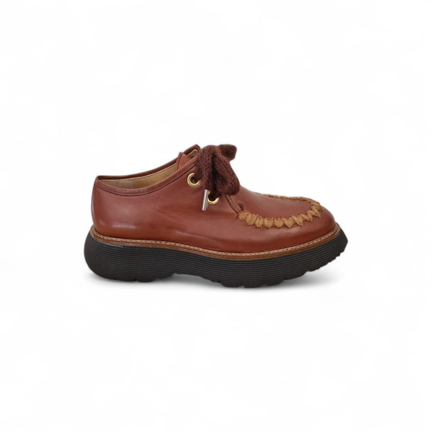 Viola Ricci Gio - Scarpa allacciata rhum Negozi Online