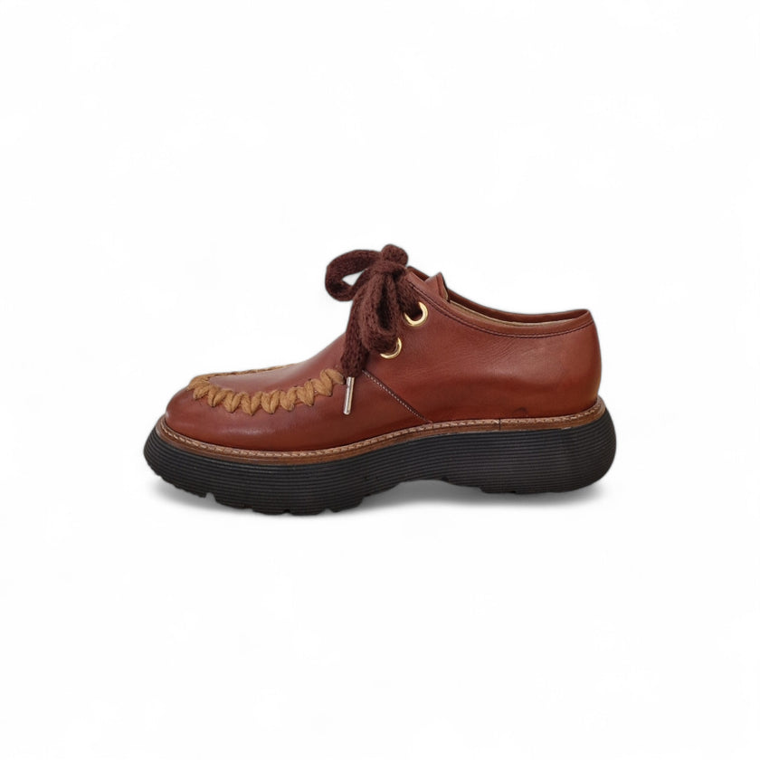 Viola Ricci Gio - Scarpa allacciata rhum Negozi Online