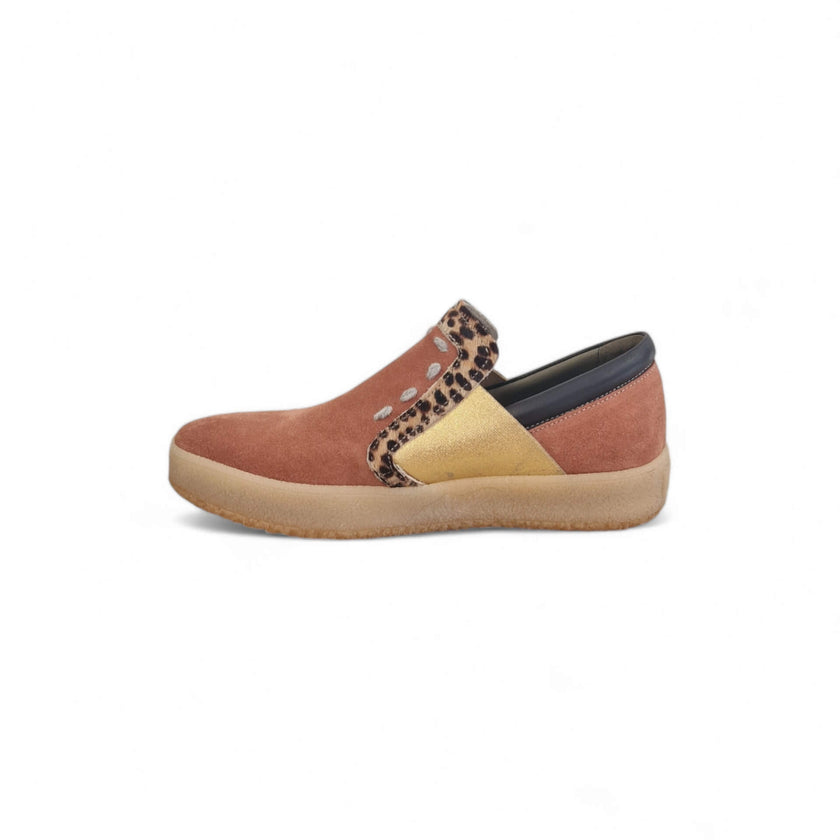 Viola Ricci Regina - slip on in pelle rosa antico animalier - smith Affare Del Giorno