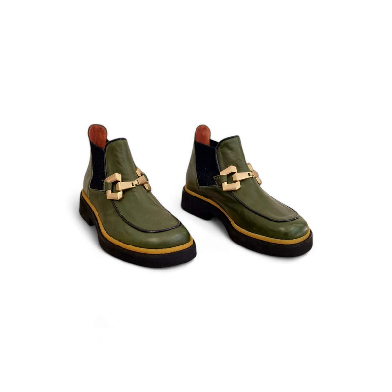Viola Ricci Alice - Stivaletto beatles pelle verde