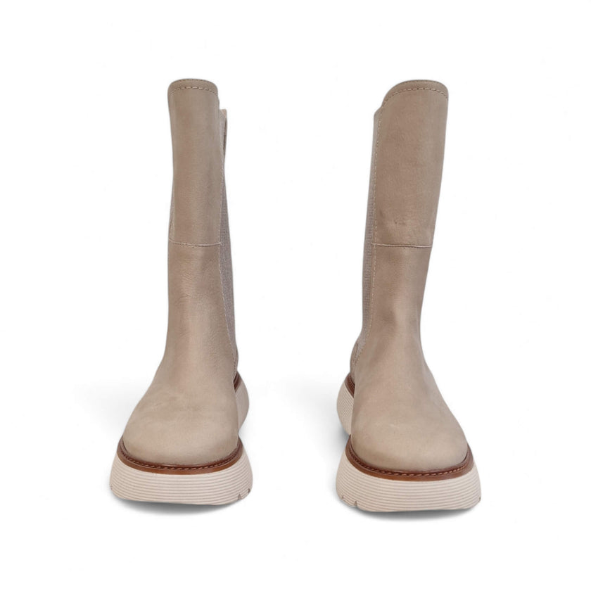 Viola Ricci Sally - Stivale in pelle beige Pezzi Unici