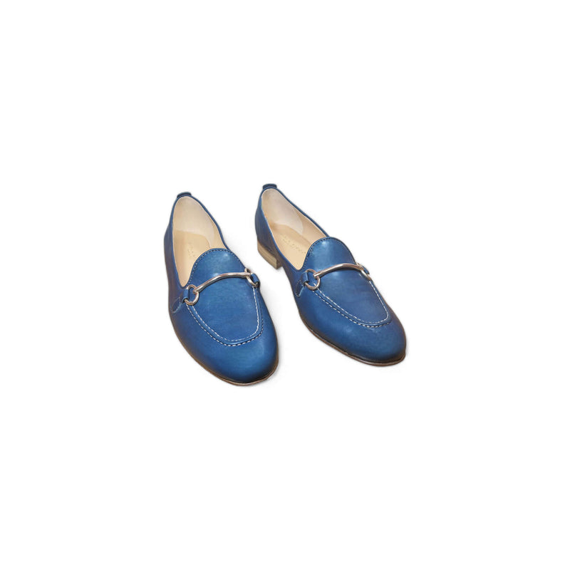 Viola Ricci Zil - slip on pelle bleu' navy Negozi Online