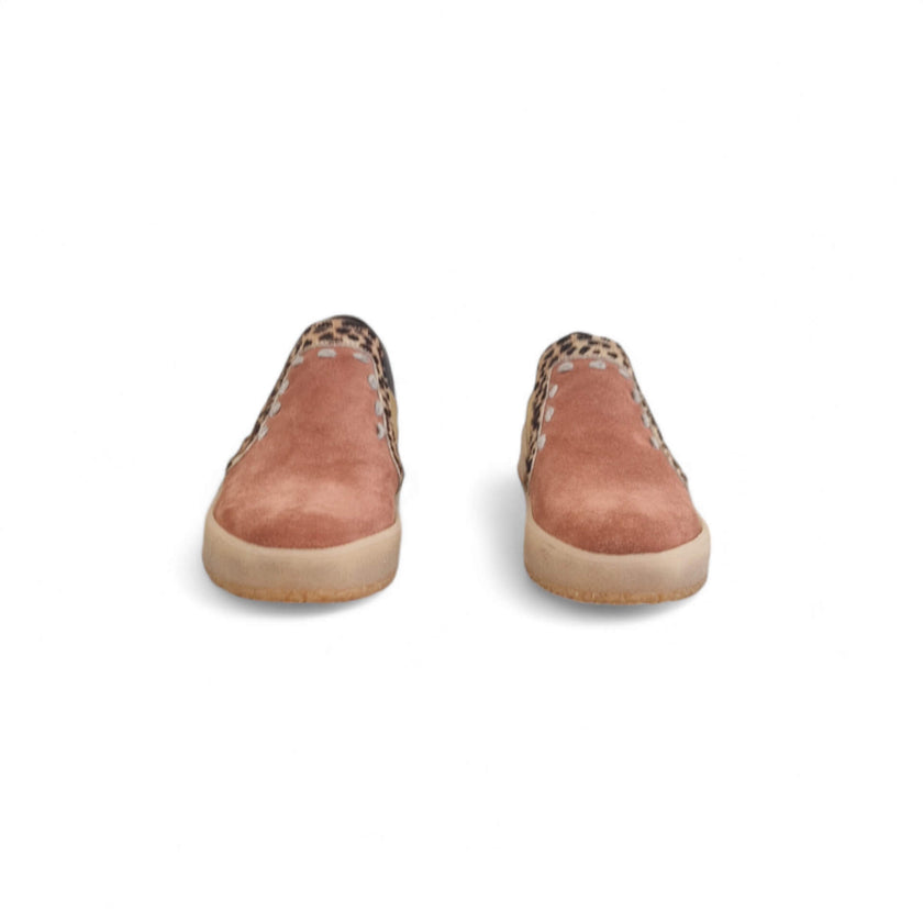 Viola Ricci Regina - slip on in pelle rosa antico animalier - smith In Vendita