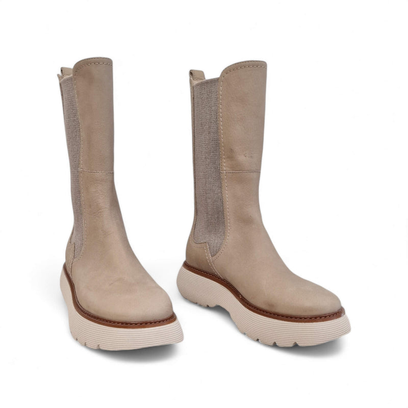 Viola Ricci Sally - Stivale in pelle beige Hotsell