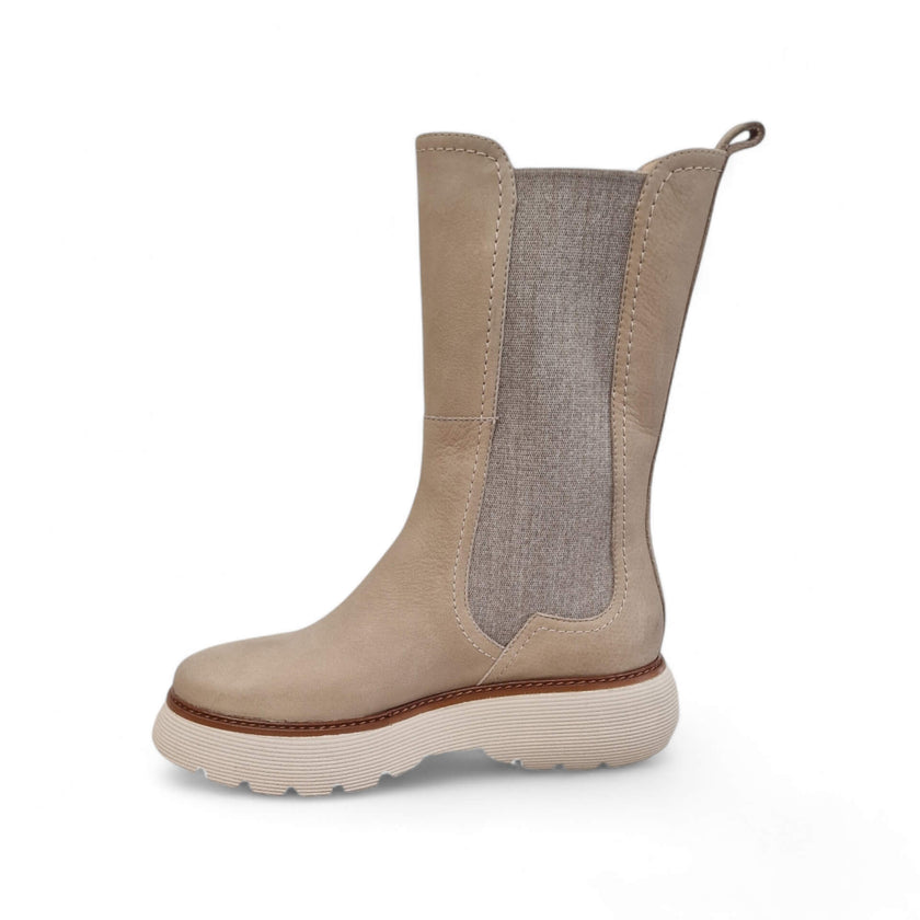 Viola Ricci Sally - Stivale in pelle beige Hotsell