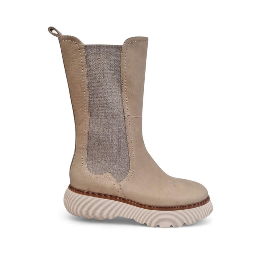 Viola Ricci Sally - Stivale in pelle beige Hotsell