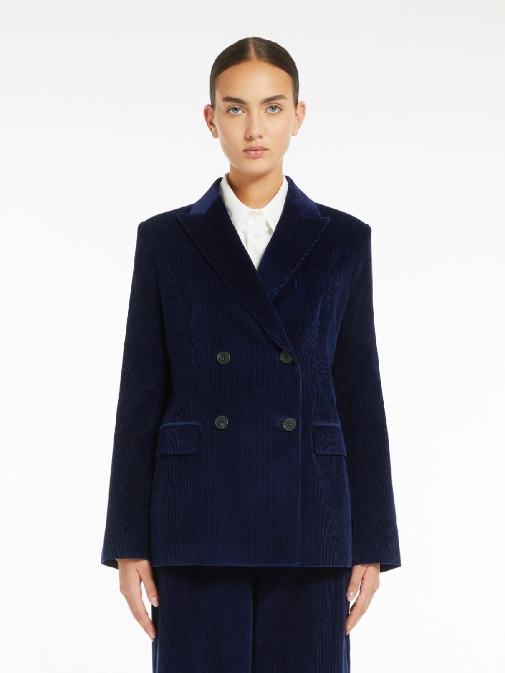 Weekend Blazer doppiopetto in velluto Vendite Flash