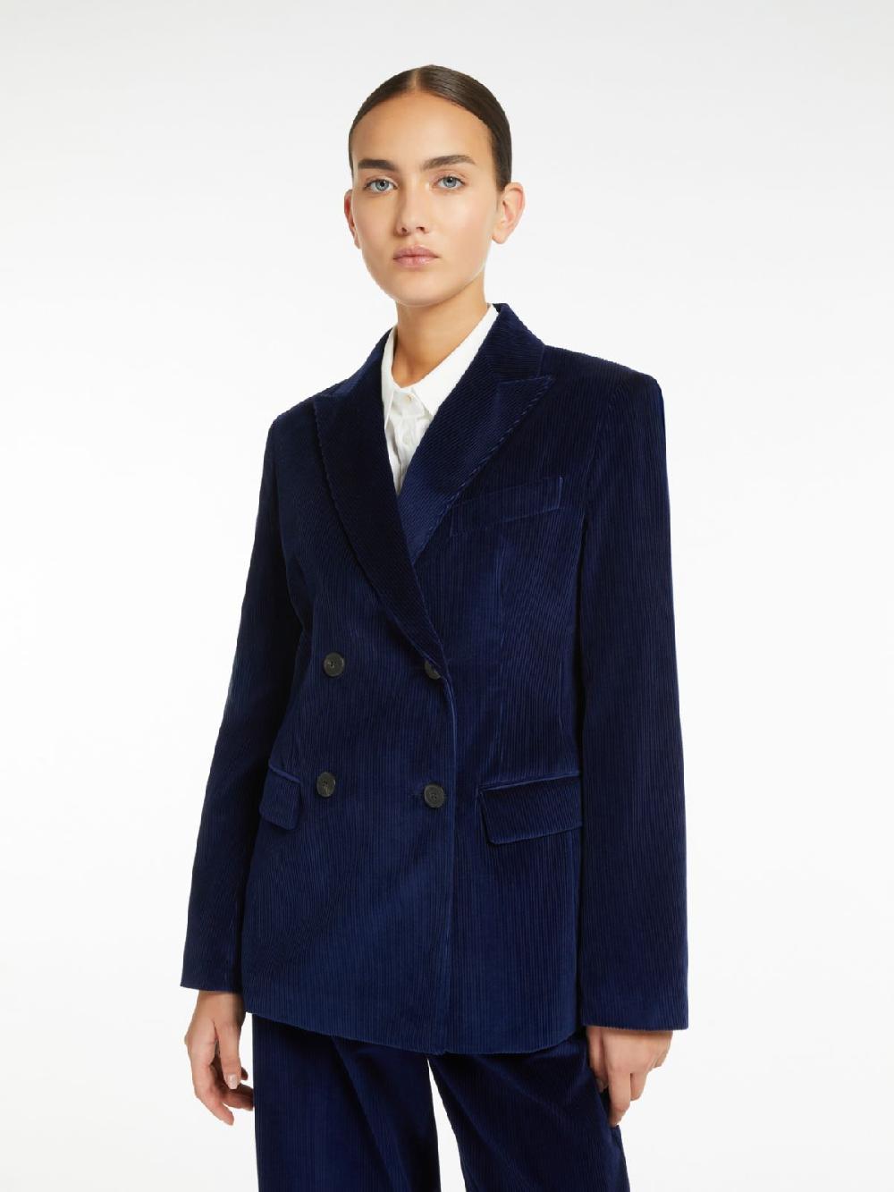 Weekend Blazer doppiopetto in velluto Vendite Flash
