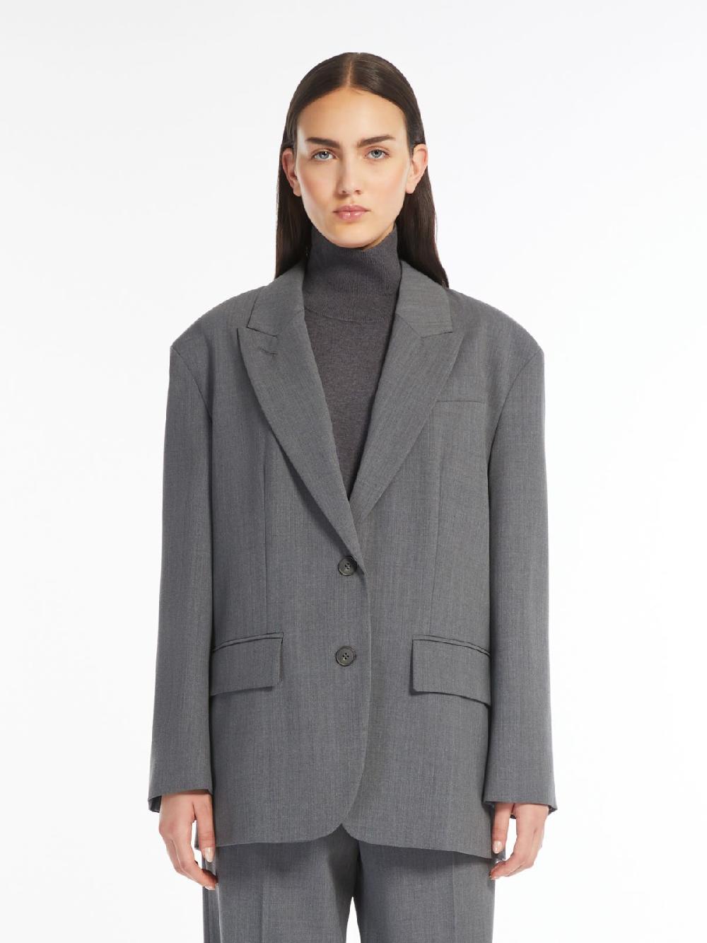 Weekend Blazer over in gabardina mista lana Nuova