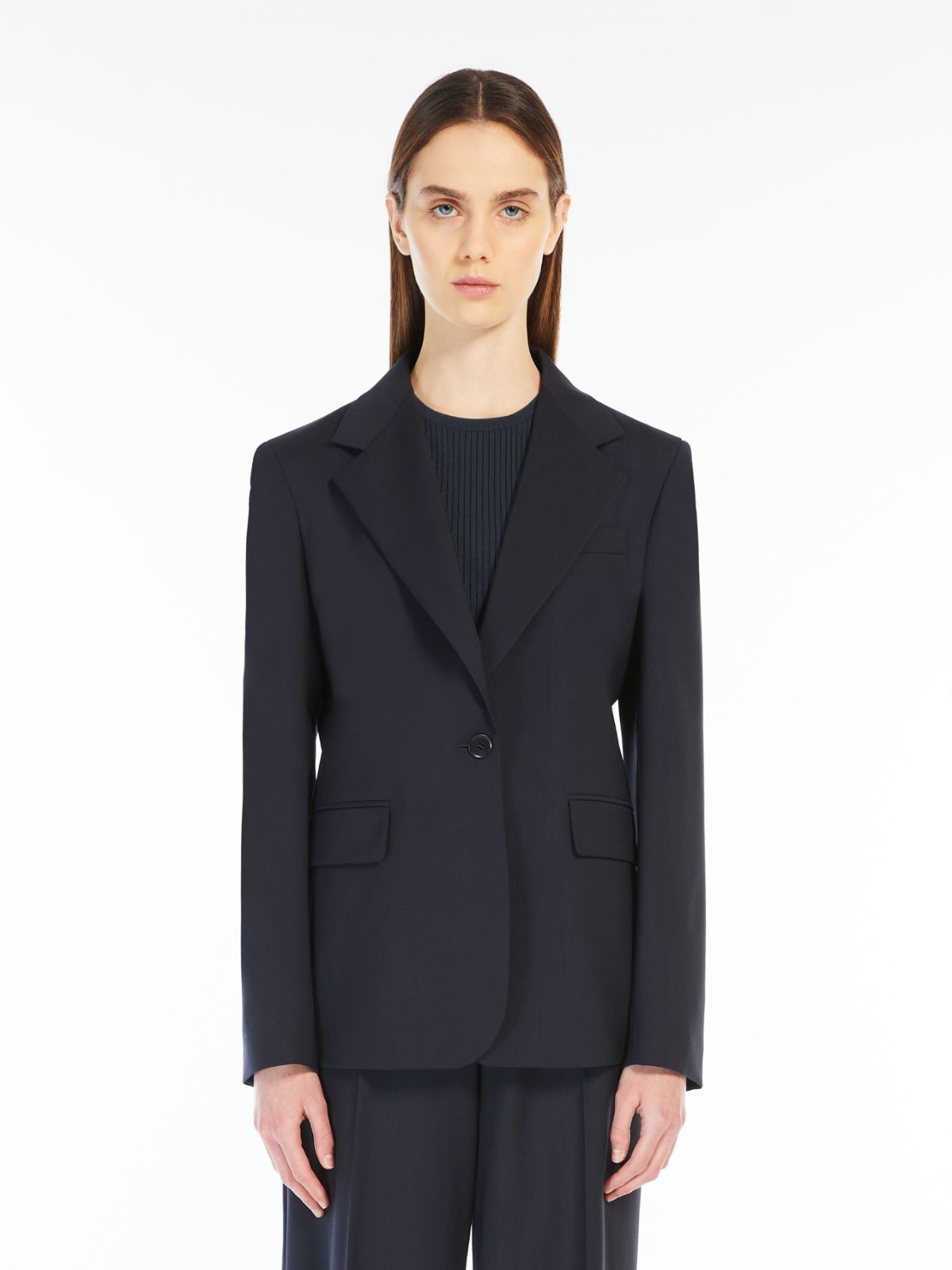 Weekend Blazer in lana natural stretch Italy
