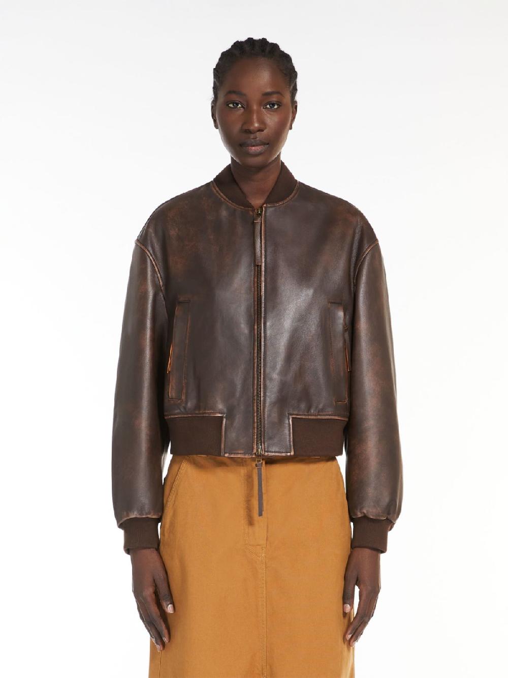 Weekend Bomber in nappa Vendita