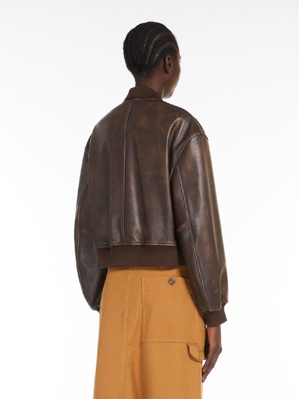 Weekend Bomber in nappa Vendita