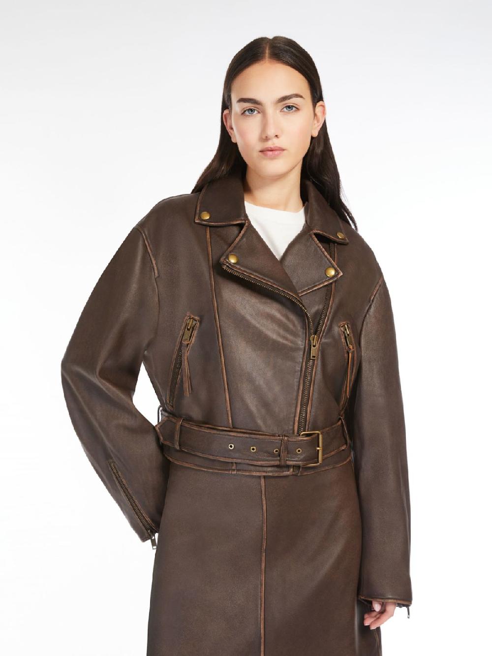 Weekend Giacca biker in pelle Promozione