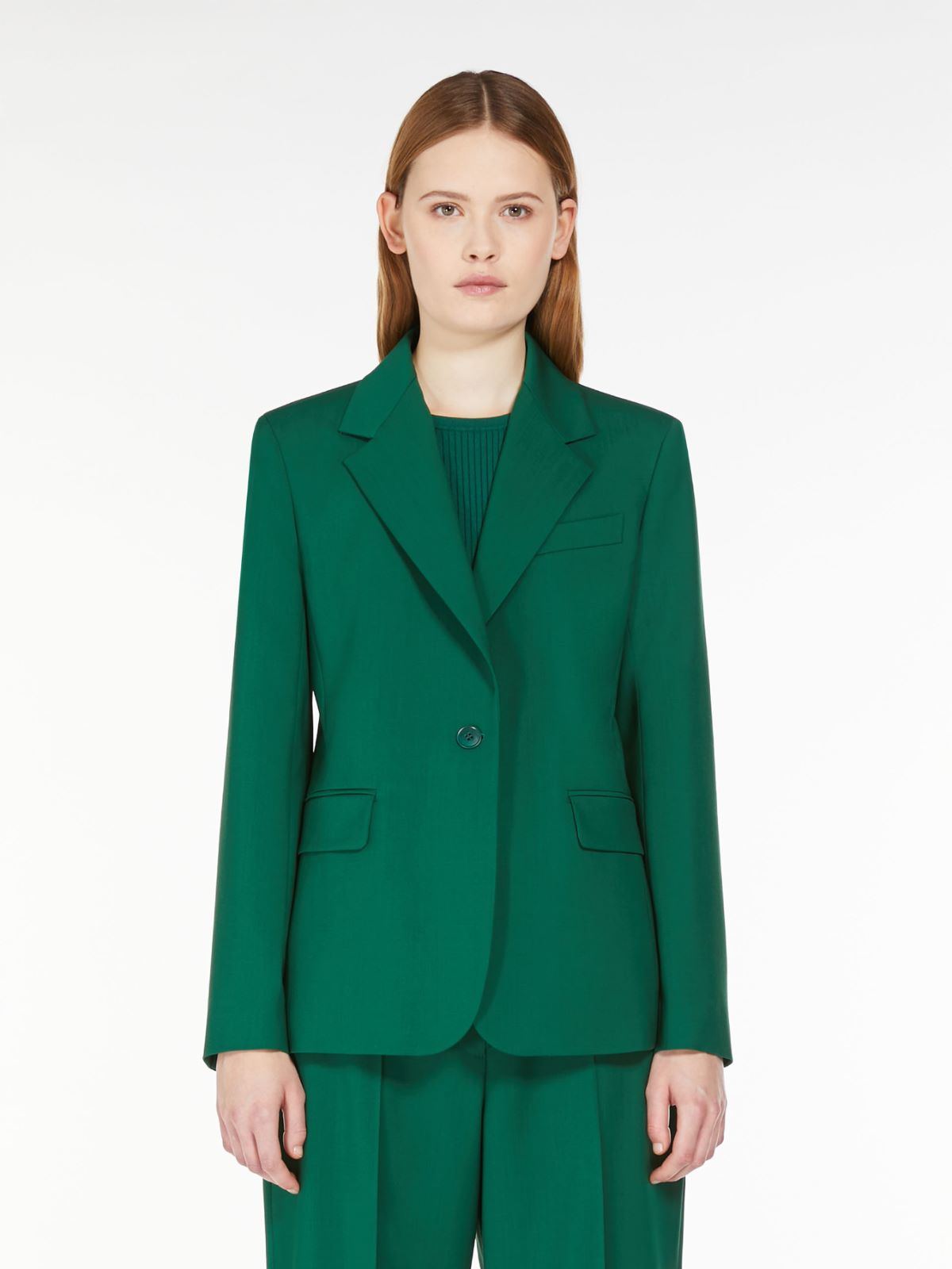 Weekend Blazer in lana natural stretch Pezzi Unici