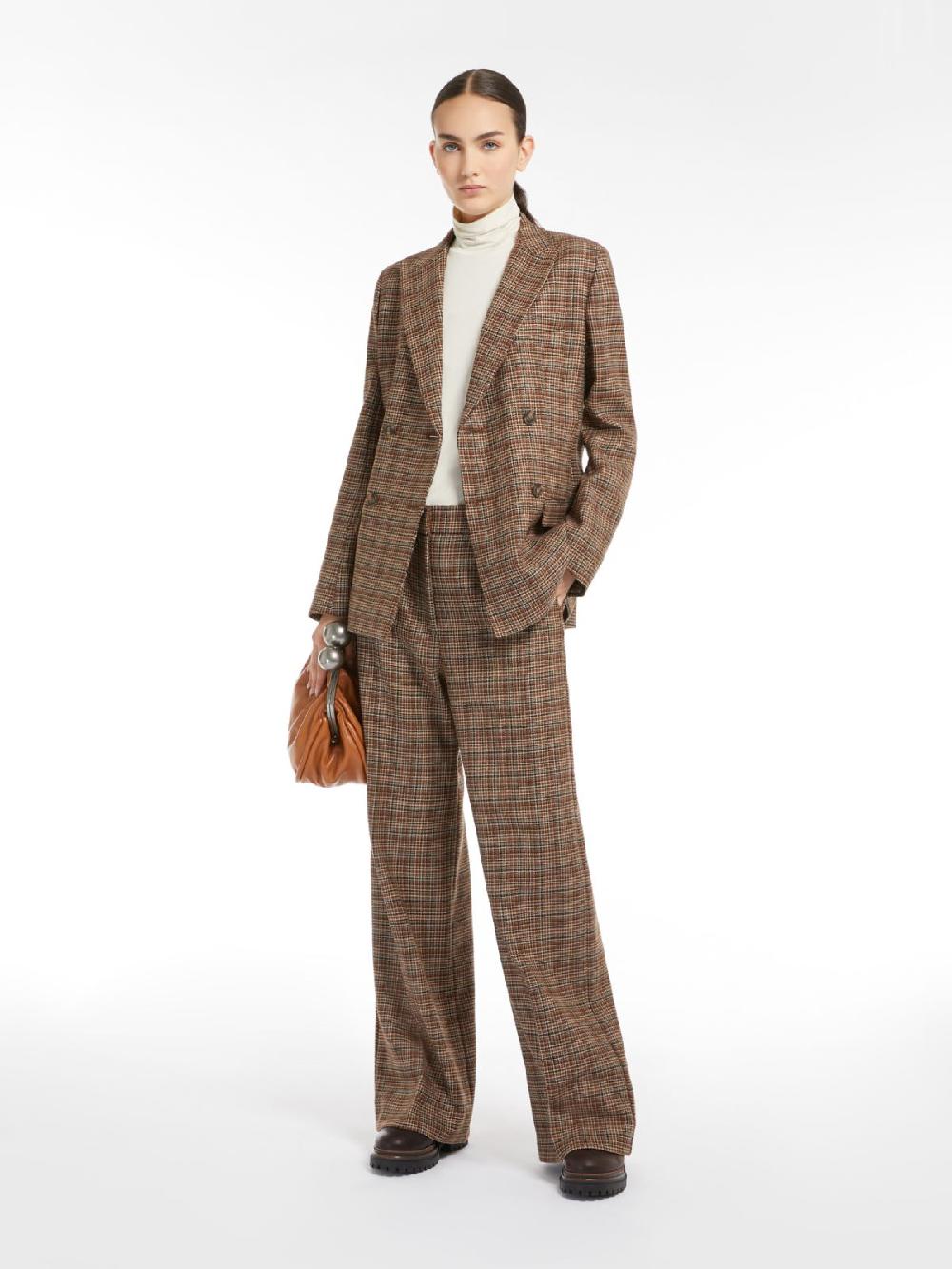 Weekend Blazer in lana disegnata