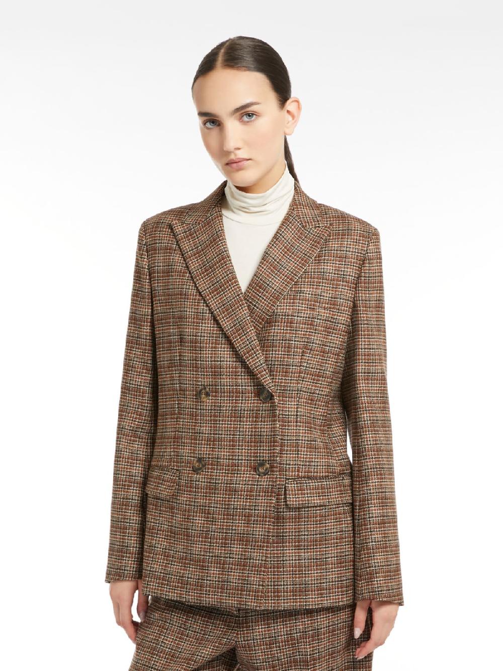 Weekend Blazer in lana disegnata Qualità Garantita