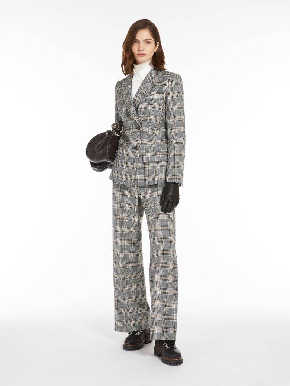 Weekend Blazer in lana disegnata