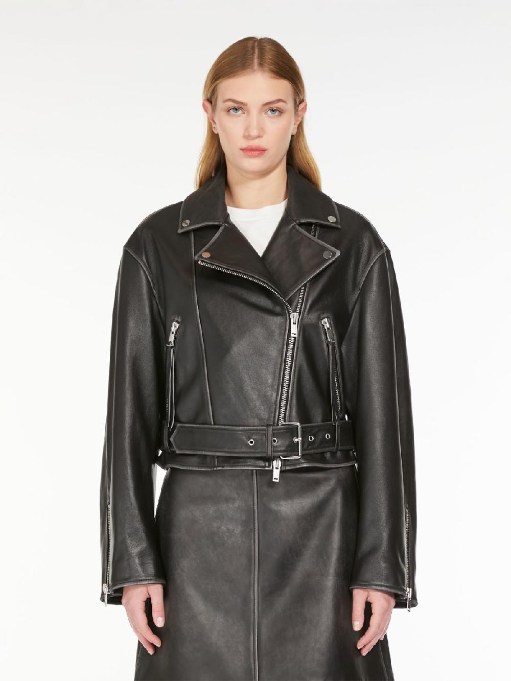 Weekend Giacca biker in pelle Promozione Limitata