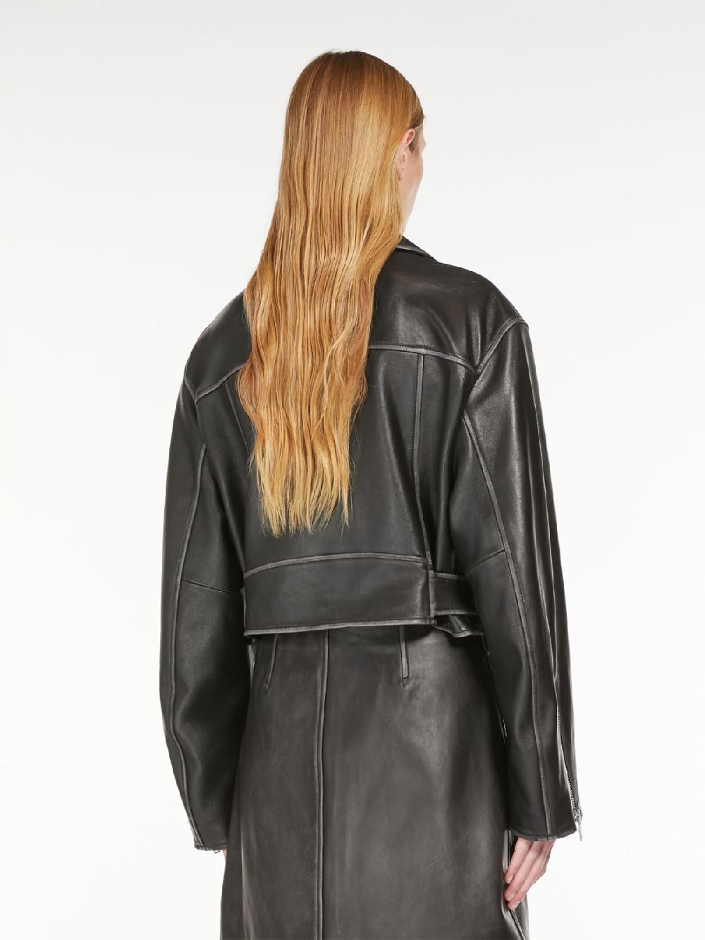 Weekend Giacca biker in pelle Promozione Limitata